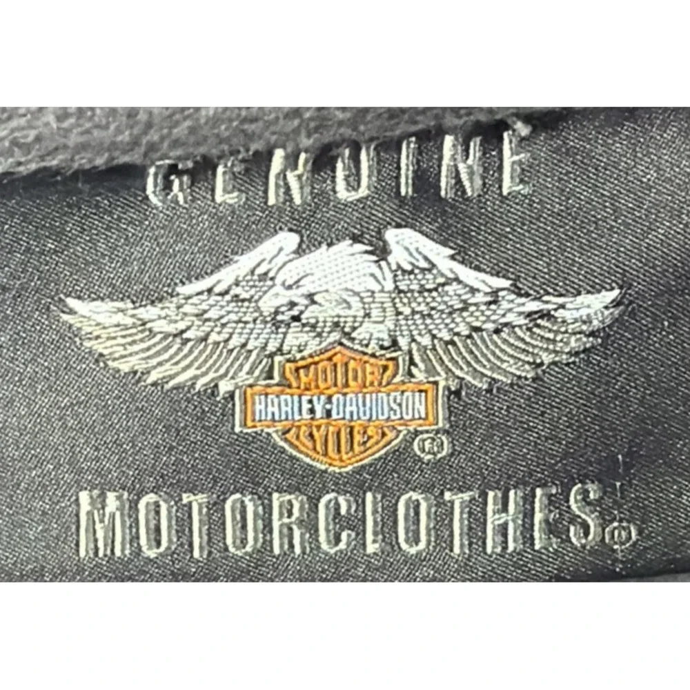 Harley Davidson Shirt Mens Size Medium Grey Snap Button Long Sleeve RN# 103819